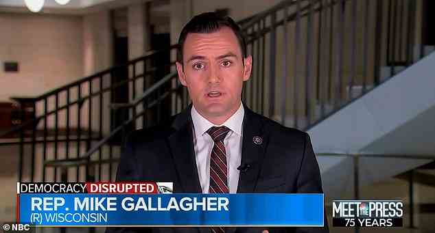 Mike Gallagher, zukünftiger US-Vorsitzender eines neuen Repräsentantenhaus-Ausschusses für China, sprach mit NBC über die umstrittene App