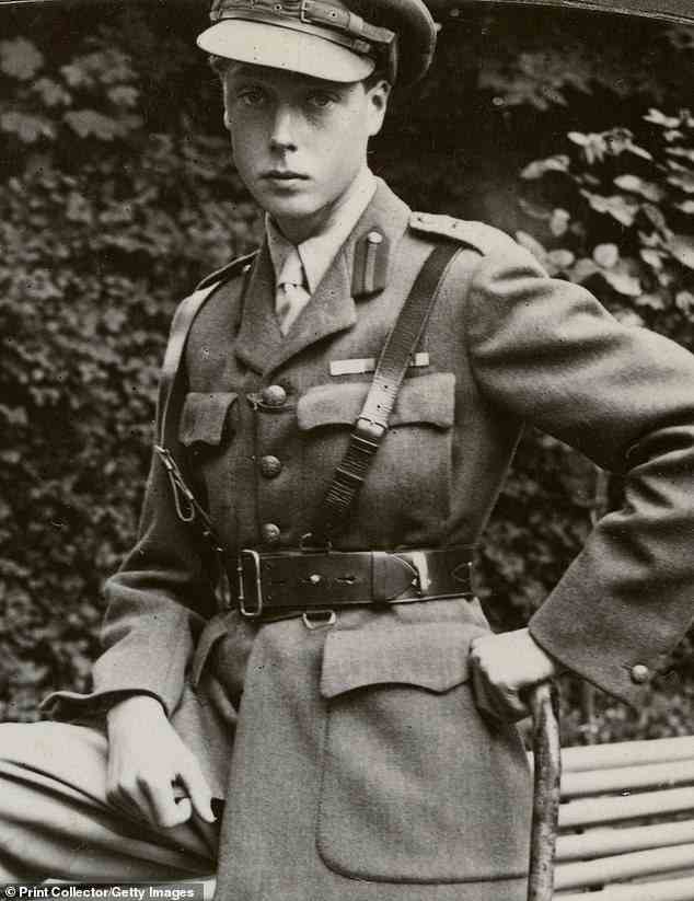 Der Prinz von Wales in Militäruniform, Frankreich, Erster Weltkrieg,