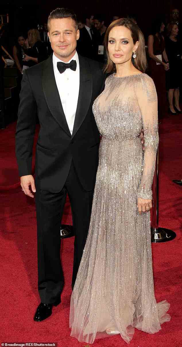 Her rumored new beau is practically worlds apart from the flashy and scandalous romances of her past. She is seen with her ex-husband Brad Pitt in 2014