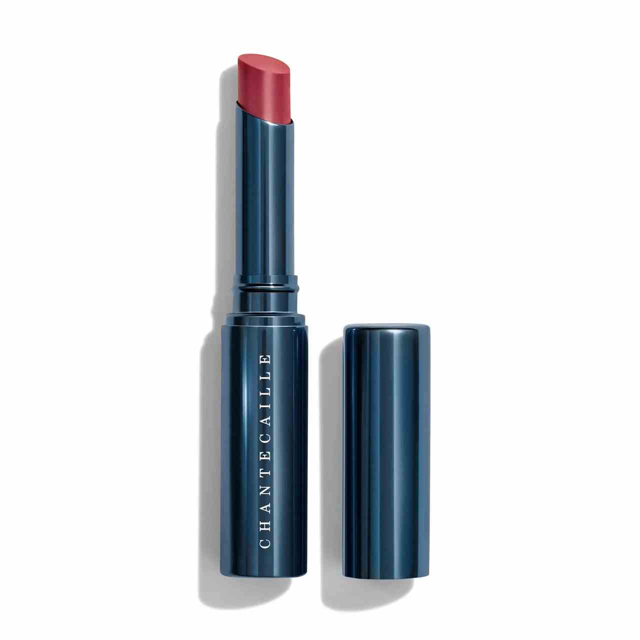 Chantecaille Lip Tint Hydrating Balm in Verbena Blue Tube rosa Lippenbalsam auf weißem Hintergrund