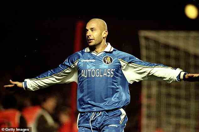 Vialli war ein erfolgreicher Stürmer für Sampdoria und Juventus in Italien, dann für Chelsea in England