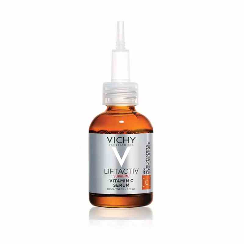 The Vichy LiftActiv Vitamin C Brightening Face Serum on a white background