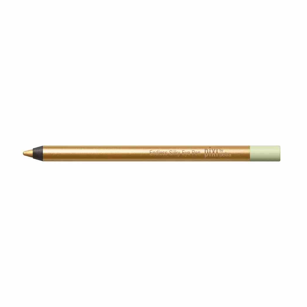 Pixi by Petra Endless Silky Waterproof Pencil Eyeliner goldschimmernder Bleistift-Eyeliner auf weißem Hintergrund