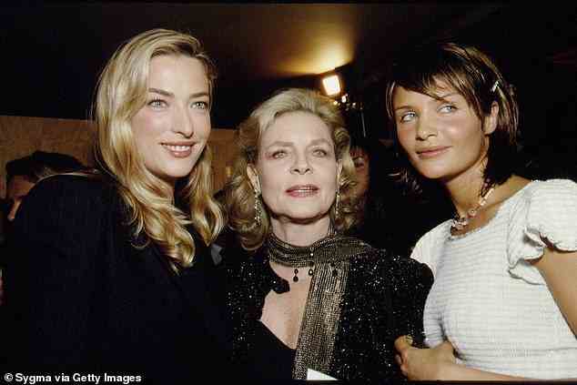 Auch von ihr: Helena, ganz rechts, hier in den 1990er Jahren mit Tajana und Schauspielerin Lauren Bacall, Mitte
