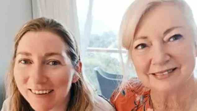 Susan Zimmer, 70, und ihre Tochter Steffanie, 35, (zusammen oben) wurden getötet, nachdem Taufua angeblich mit ihrem silbernen Mercedes kollidierte