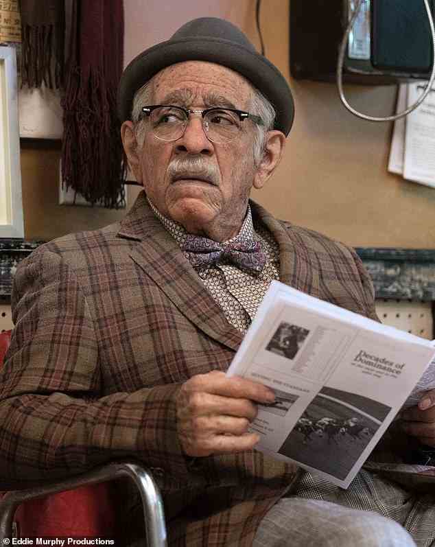 It may be hard to believe but Eddie does play Saul, the Jewish customer at the local barbershop