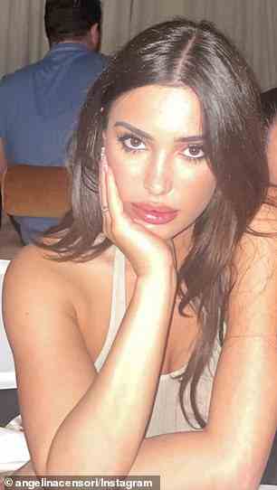 Die in Melbourne geborene Schönheit (im Bild) hat eine verblüffende Ähnlichkeit mit Kim Kardashian
