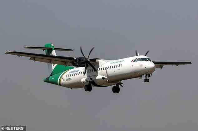 Das Flugzeug, das von der inländischen Fluggesellschaft Yeti Airlines (im Bild) betrieben wird, war laut Flugverfolgungs-Website FlightRadar24 15 Jahre alt