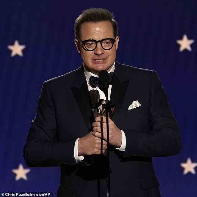 FEMAIL has rounded up all the iconic actors who took home their first award in 2023 so far - from The Mummy legend Brendan Fraser (seen) to Breaking Bad alum Bob Odenkirk