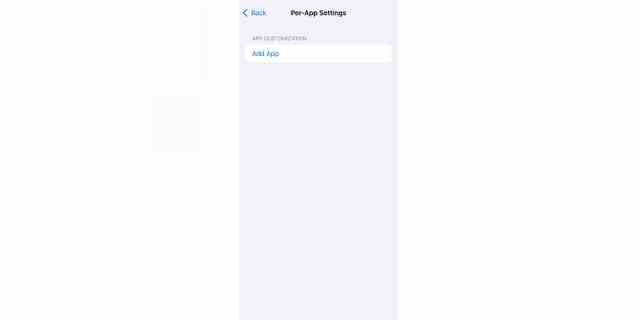 iPhone-Screenshot, der zeigt, wie man auswählt "App hinzufügen."