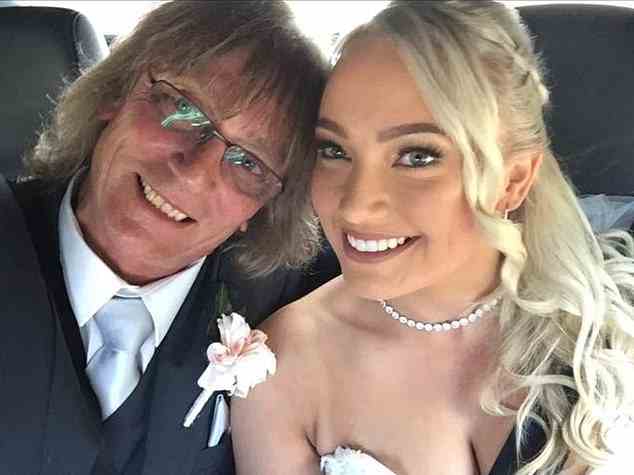 Dayna Isaac was walked down the aisle by her dad Garry English on her wedding day in 2017