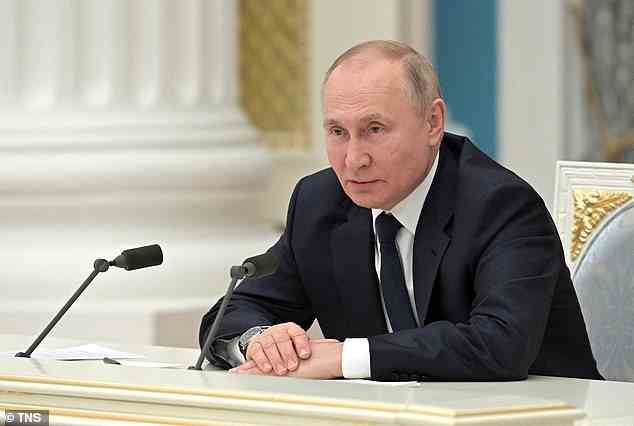 Russian President Vladimir Putin (pictured) has made a series of nuclear threats since the start of the war on Ukraine last year
