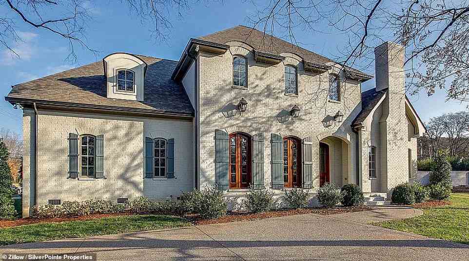 They purchased the smaller home, located in Nashville, in 2016 for $1.6 million. And while it is the littler of the two, the 5,229-square-foot abode is still pretty grand