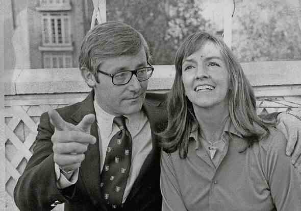 Der verstorbene Jaws-Autor Peter Benchley und seine Frau Wendy, gesehen im Jahr 1975