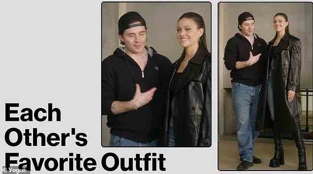 The couple showed their doting personalities as they dressed up in the other's favorite look