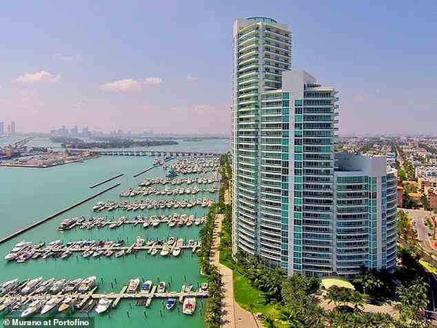 The 1,008 square-foot condo is estimated to have the value of $1,128,078 and is located at Murano Portofino