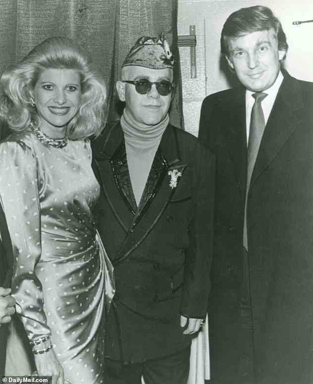 Another photograph of Ivana and Donald found inside the discarded trunk