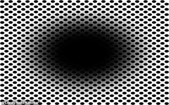 Schauen Sie sich dieses Bild an.  Nehmen Sie wahr, dass sich das zentrale Schwarze Loch ausdehnt, als würden Sie sich in eine dunkle Umgebung bewegen oder in ein Loch fallen?  Das „ausdehnende Loch“ ist eine Illusion, die der Wissenschaft neu ist, sagen Forscher