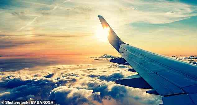 If you've ever been on an airplane that has gone through turbulence, you may have noticed the wings appearing to wobble - but is that something to be alarmed about? (Stock image)
