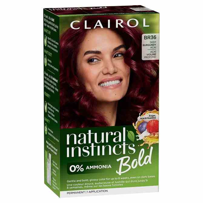 Natural Instincts Bold Permanent Hair Dye Clairol Just Rolled Out Bolder & Brighter Haarfarbe für Zuhause für lockiges, dunkles und strukturiertes Haar