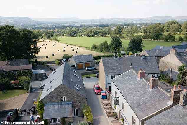 Third-place Freemasons at Wiswell (pictured lower right) is set in the pretty Ribble Valley village of Wiswell