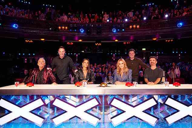 Lineup: Bruno said: 'Here we are, Britain’s Got Talent. I am so excited. It’s my first show, I have no idea what’s going to happen, but I’m sure it’s going to be brilliant'