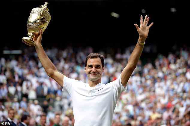 Roger Federer zog sich im September 2022 zurück, nachdem er 20 Grand-Slam-Titel gewonnen hatte, darunter die Wimbledon-Meisterschaft 2017 (im Bild).