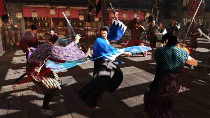 Ein Samurai schwingt ein Schwert in Like a Dragon: Ishin!
