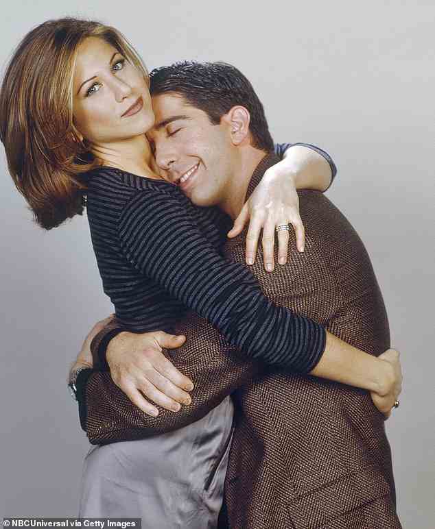 Ross and Rachel in the show Friends - which aired from 1994 to 2004 - arguably became one of the most talked about, and frustrating, pairings in TV history