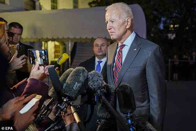 Joe Biden on Friday night urged protesters to remain calm and show their anger in a peaceful manner