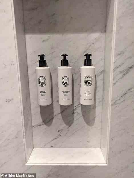 Ailbhe's bathroom is stocked with fragrant lotions from the cult-favourite French brand Diptyque