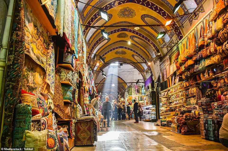 Ailbhe explores the labyrinthine razzmatazz of the Grand Bazaar (above), one of the world's oldest covered markets