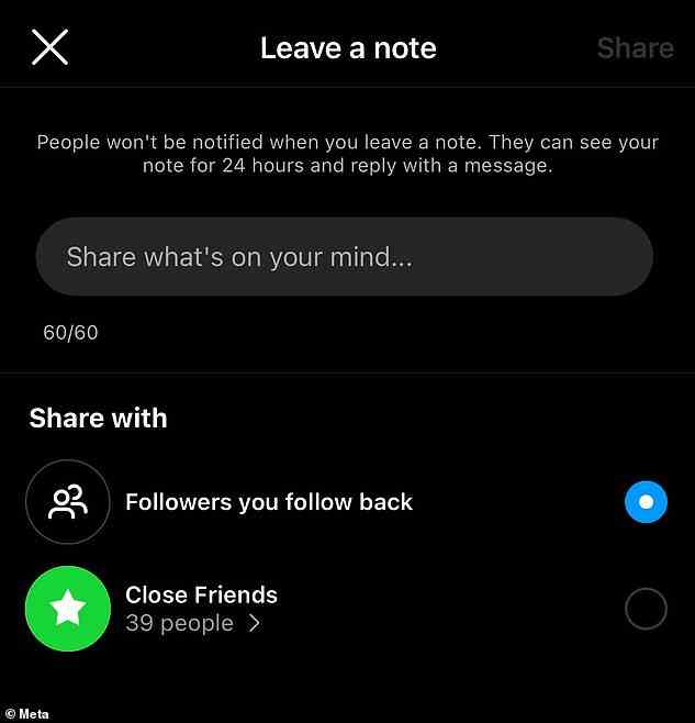 Die neue „Notizen“-Funktion gibt Instagram-Nutzern die Möglichkeit, kurze Statusnotizen an Follower zu posten [who they follow back] oder zu ihrer Liste enger Freunde