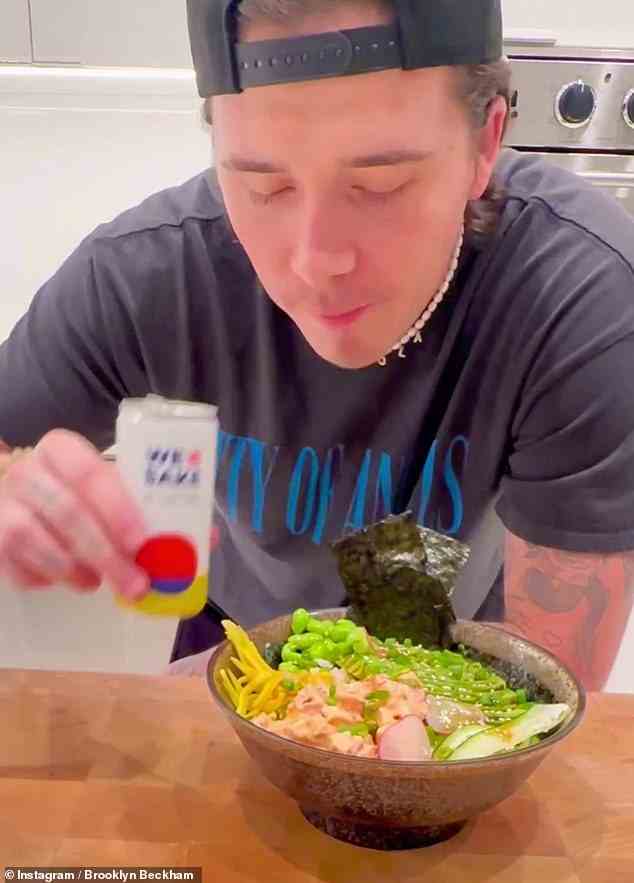 Back to the day job! Brooklyn Beckham's brief stint as a stylist hasn't taken flight, as he returned to his chef career to whip up a poke bowl in an Instagram video on Thursday