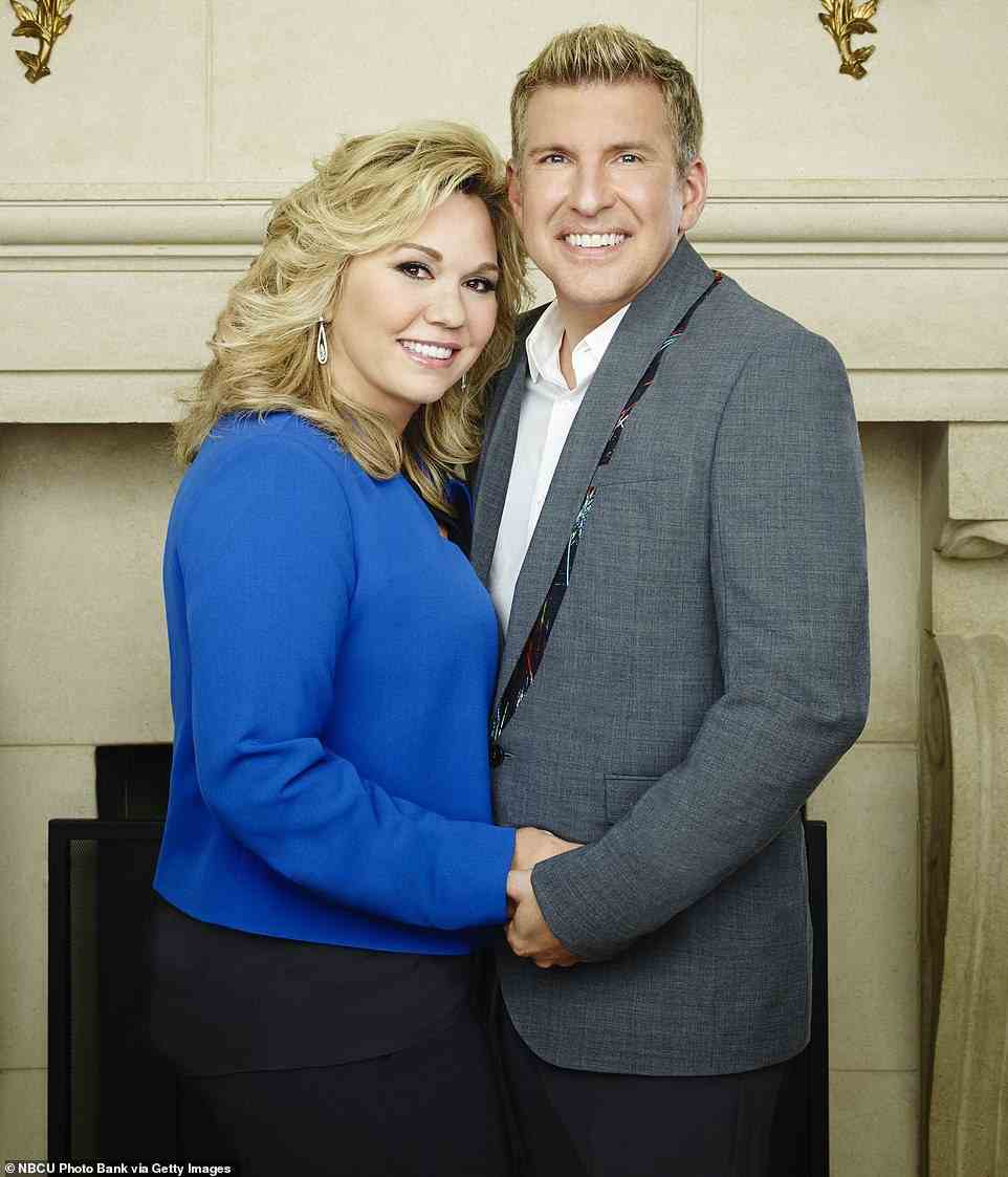 Todd, 53, and Julie Chrisley, 50, (seen in 2014) are saying goodbye to their life of luxury and heading to prison to begin their 12 and seven year sentences respectively after being found guilty of a $30 million tax fraud scheme