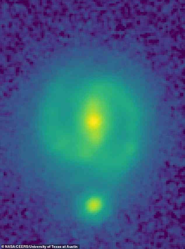 James Webb von der NASA entdeckte Galaxien ähnlich unserer Milchstraße, die sich im frühen Universum gebildet hat.  Diese Galaxien weisen Sternbalken auf, bei denen es sich um längliche Merkmale von Sternen handelt, die sich von den Zentren der Galaxien bis in ihre äußeren Scheiben erstrecken