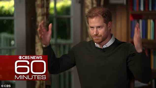 Prinz Harry hat in einem Fernsehinterview auf die Frau seines Vaters Camilla gezielt, um für seine Memoiren Spare mit CBS '60 Minutes in den USA zu werben