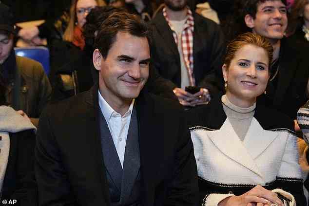 Berühmte Gesichter: Die Stars waren am Dienstag während der Pariser Modewoche für die Chanel-Show in Kraft, darunter Roger Federer und seine Frau Mirka