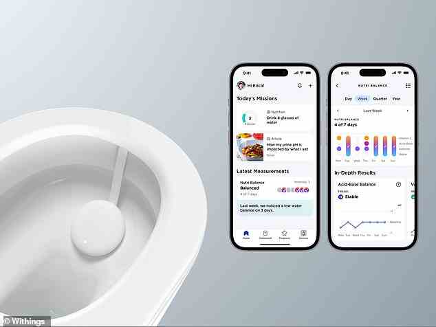 Withings hat sein neuestes Gerät im „miniaturisierten Gesundheitslabor, das hygienisch in jede Toilettenschüssel passt“ auf den Markt gebracht, wobei die Ergebnisse an eine App auf Ihrem Telefon gesendet werden