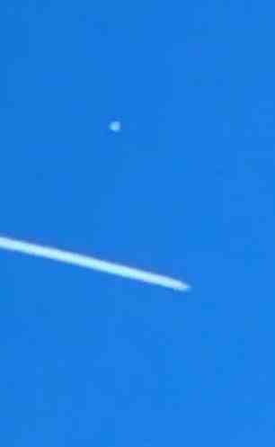 Jets were seen flying close to the balloon around 1.30pm