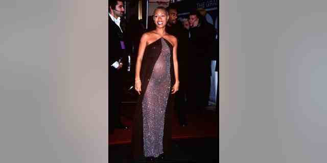 Jada Pinkett wurde hier 1998 bei den Grammy Awards schwanger gesehen.