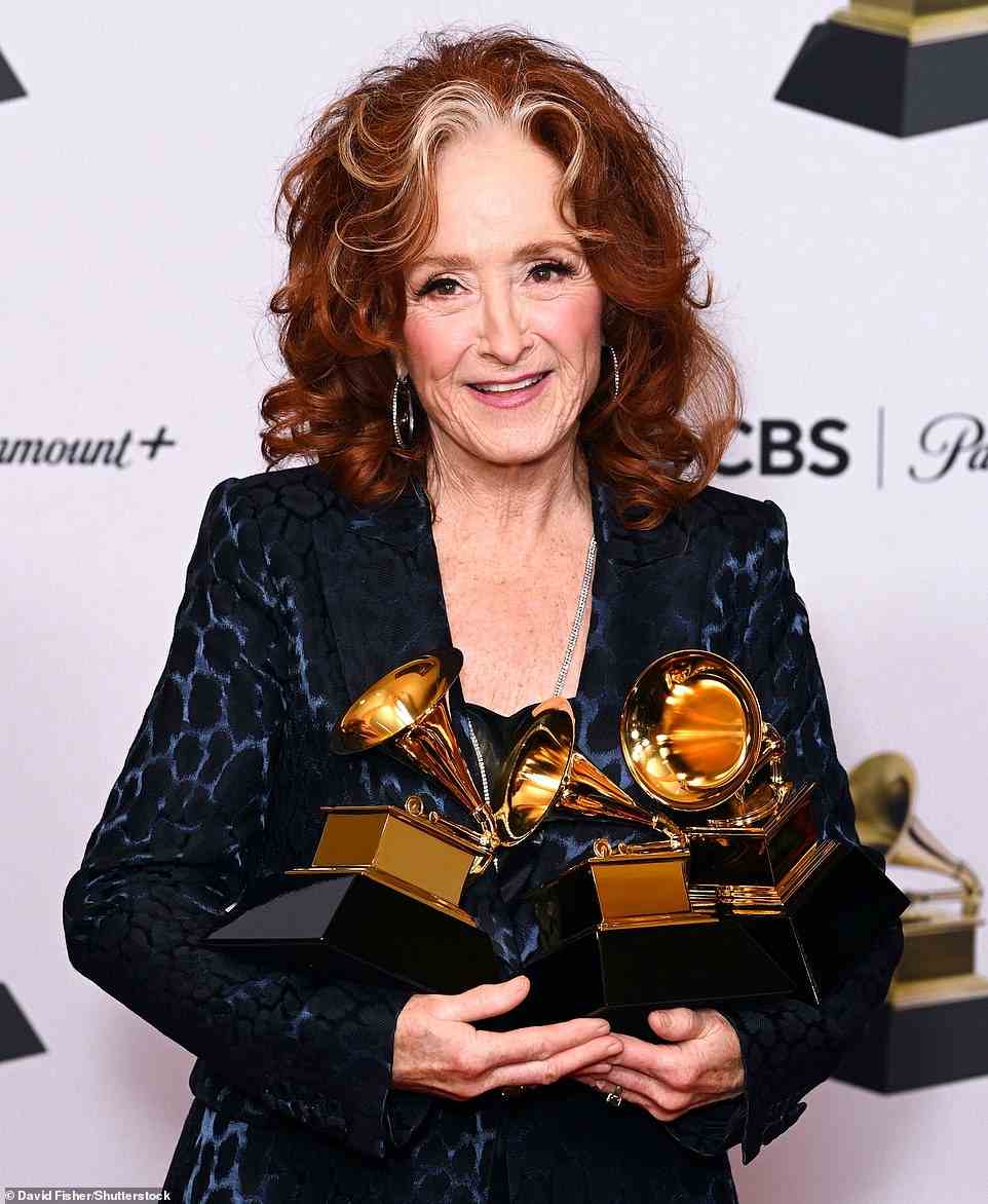 Big upset: Perhaps the most shocking moment of the night came when Bonnie Raitt was a surprise winner of the Song of the Year award at the Grammys on Sunday, prevailing in a star-studded field of nominees that included Taylor Swift, Lizzo, Harry Styles, Beyonce and Adele