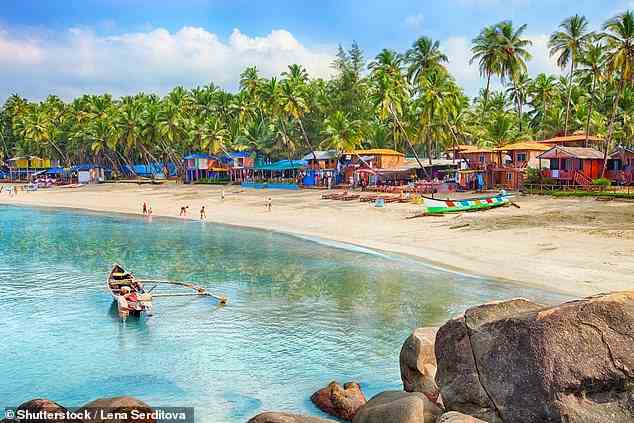 Indien gehörte laut Skyscanner zu den am häufigsten gesuchten Reisezielen.  Im Bild: Ein wunderschöner Strand in Goa
