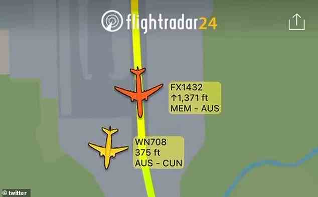 Der FedEx-Flug bricht seine Landung ab, während das Southwest-Flugzeug seinen Start fortsetzt.  Sie steuern nach links bzw. rechts, um Berührungen zu vermeiden.  Mehrere Branchenanalysten haben gesagt, dass die Anweisungen der Flugsicherung ein Faktor für den nervenaufreibenden Vorfall zu sein scheinen