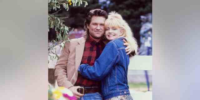 Goldie Hawn and Kurt Russell film "Overboard" in 1987.