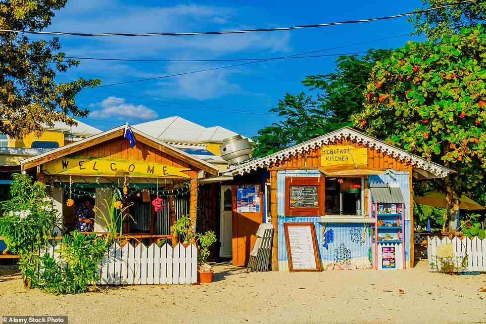 Local charm: Caribbean restaurant Heritage Kitchen on Grand Cayman. 'It¿s expensive, but it¿s rapidly gaining status beyond the financial world as a "place to be",' Sian says of the Cayman Islands
