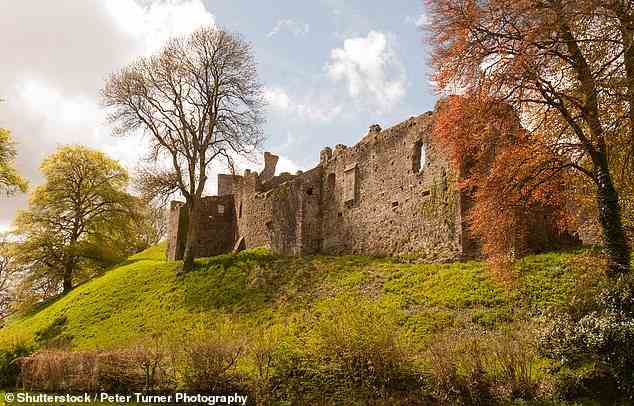 Devon's Okehampton Castle was originally built as a Norman motte and bailey castle with a stone keep