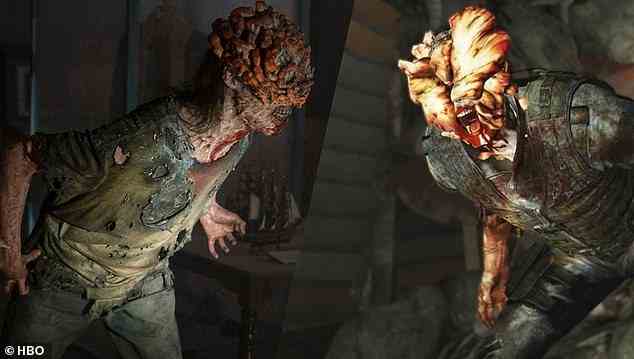 The Last of Us zeigt Menschen, die mit dem Pilz infiziert sind, der sich bis zu ihren Köpfen ausgebreitet hat