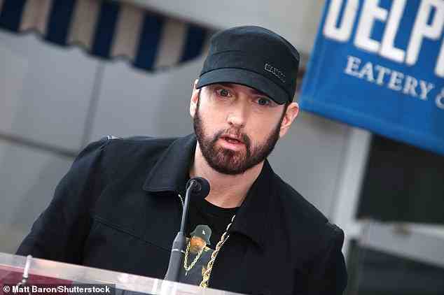 Schock: Der Doppelgänger des Rapper wurde kurz nach seiner Einlieferung ins Krankenhaus für tot erklärt, sagte sein Bruder Kyle gegenüber TMZ (Eminem ist abgebildet).