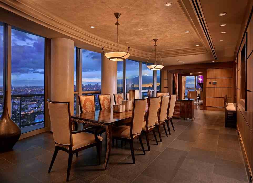 Available exclusively upon request, this 10,000-square-foot accommodation offering spans the entire 40th floor